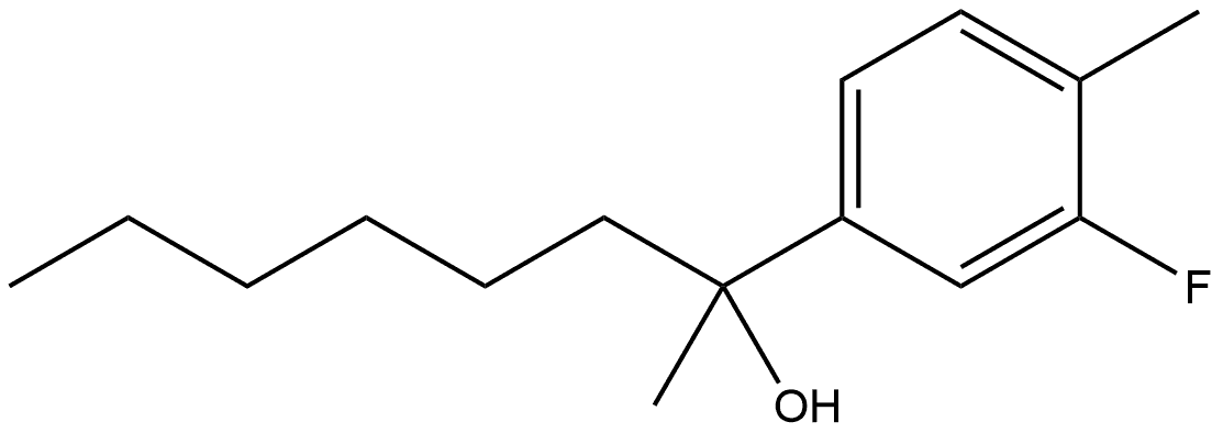 3-Fluoro-α-hexyl-α,4-dimethylbenzenemethanol Structure