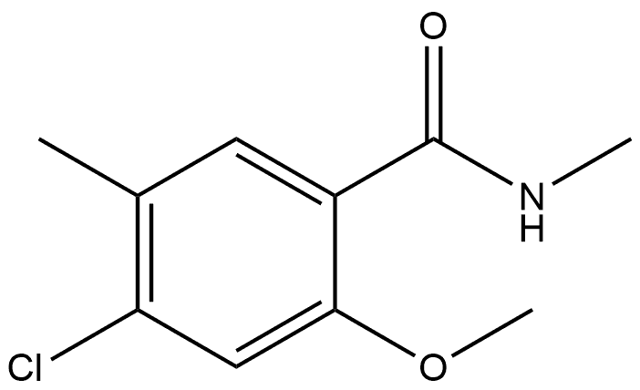 4-Chloro-2-methoxy-N,5-dimethylbenzamide Structure