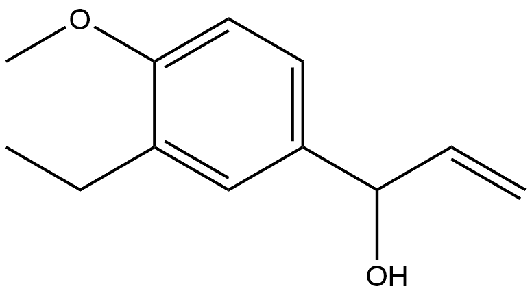 α-Ethenyl-3-ethyl-4-methoxybenzenemethanol Structure