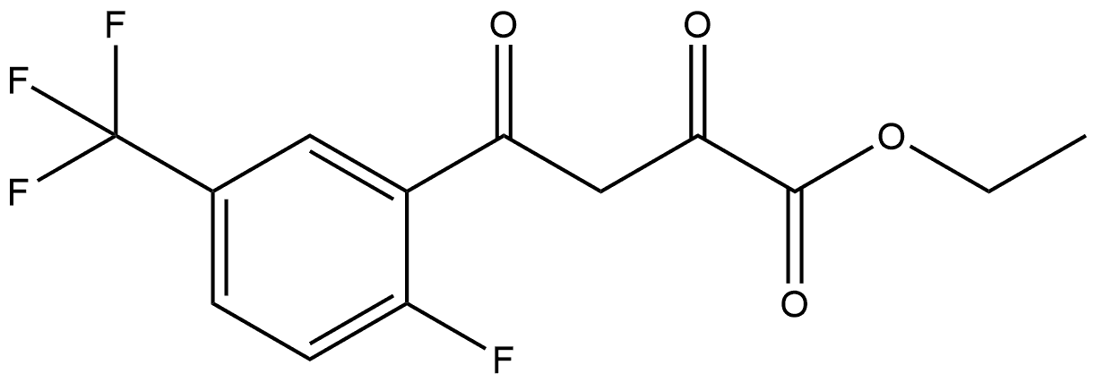 Ethyl 4-[2-Fluoro-5-(trifluoromethyl)phenyl]-2,4-dioxobutanoate Structure