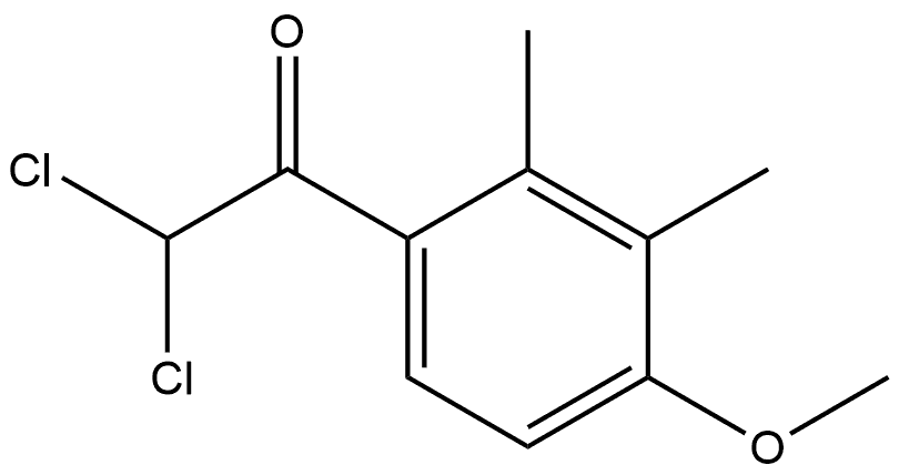 2,2-dichloro-1-(4-methoxy-2,3-dimethylphenyl)ethanone Structure