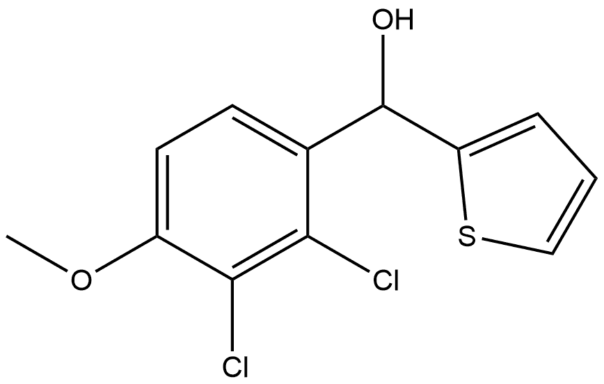 α-(2,3-Dichloro-4-methoxyphenyl)-2-thiophenemethanol Structure