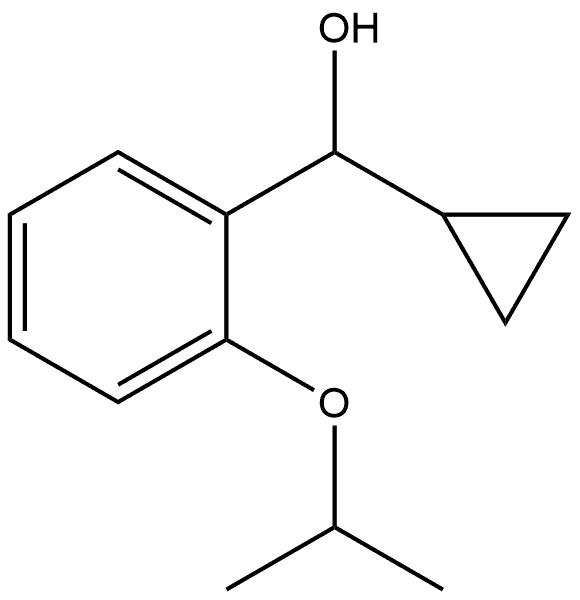 α-Cyclopropyl-2-(1-methylethoxy)benzenemethanol Structure