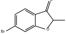 6-bromo-2-methyl-2,3-dihydro-1-benzofuran-3-one Structure