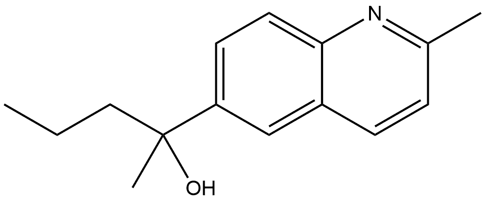 α,2-Dimethyl-α-propyl-6-quinolinemethanol Structure