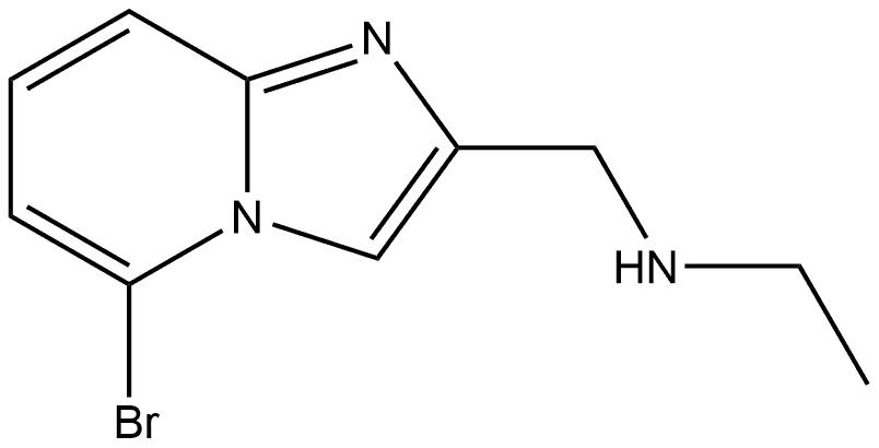 ({5-bromoimidazo[1,2-a]pyridin-2-yl}methyl)(ethyl)amine Structure