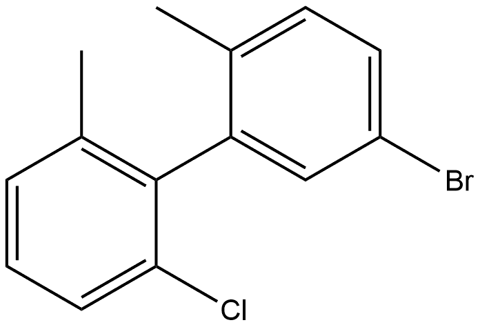 5-Bromo-2'-chloro-2,6'-dimethyl-1,1'-biphenyl Structure