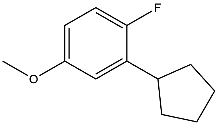 2-cyclopentyl-1-fluoro-4-methoxybenzene Structure