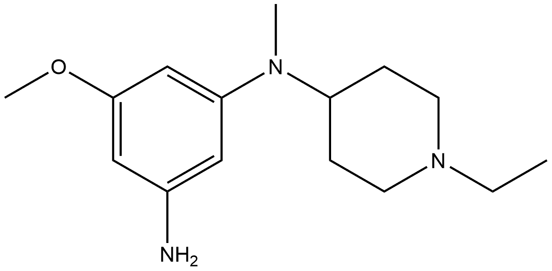 N1-(1-Ethyl-4-piperidinyl)-5-methoxy-N1-methyl-1,3-benzenediamine Structure