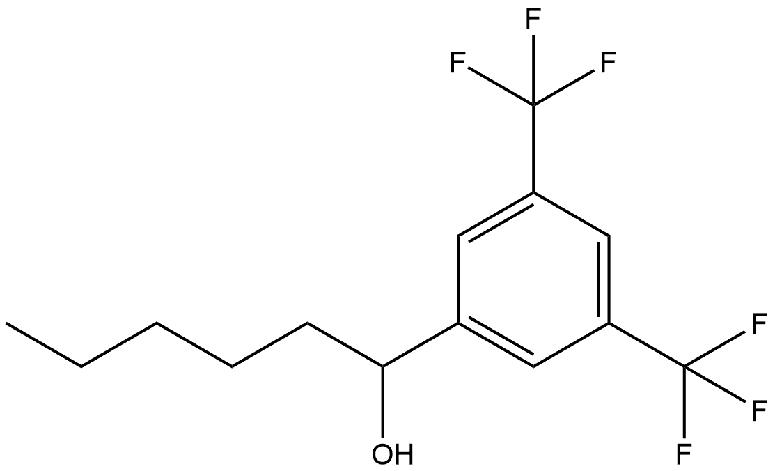 α-Pentyl-3,5-bis(trifluoromethyl)benzenemethanol Structure