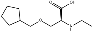 O-(cyclopentylmethyl)-N-ethyl-L-serine Structure