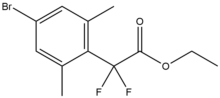 Ethyl 4-bromo-α,α-difluoro-2,6-dimethylbenzeneacetate Structure
