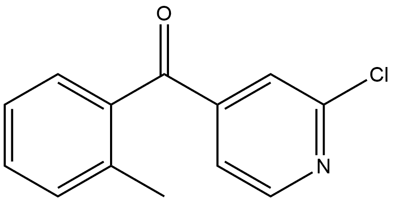 (2-Chloro-4-pyridinyl)(2-methylphenyl)methanone Structure