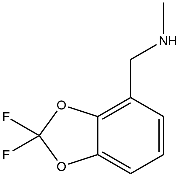 2,2-Difluoro-N-methyl-1,3-benzodioxole-4-methanamine Structure