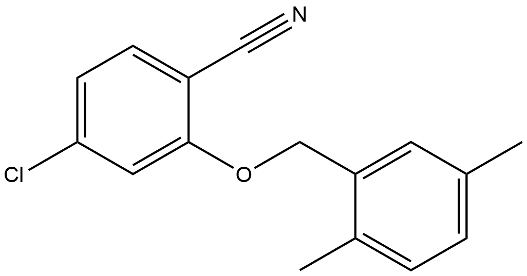 4-Chloro-2-[(2,5-dimethylphenyl)methoxy]benzonitrile Structure