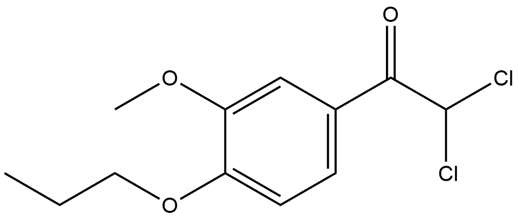 2,2-dichloro-1-(3-methoxy-4-propoxyphenyl)ethanone Structure