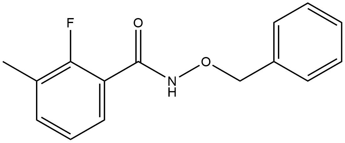 2-Fluoro-3-methyl-N-(phenylmethoxy)benzamide Structure