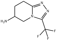 1,2,4-Triazolo[4,3-a]pyridin-6-amine, 5,6,7,8-tetrahydro-3-(trifluoromethyl)- Structure