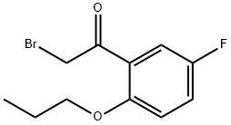 Ethanone, 2-bromo-1-(5-fluoro-2-propoxyphenyl)- Structure