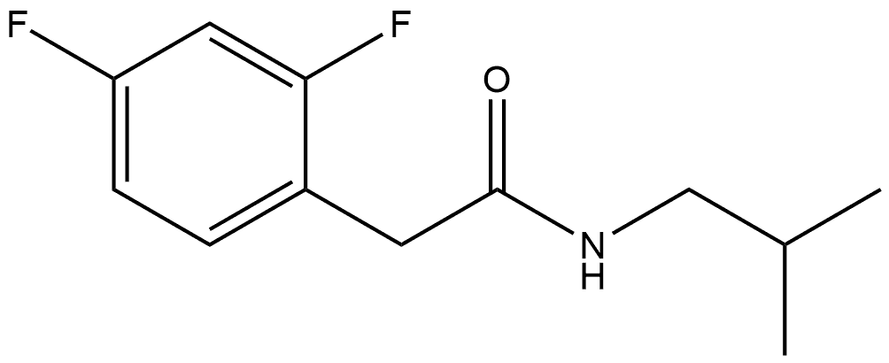 2,4-Difluoro-N-(2-methylpropyl)benzeneacetamide Structure