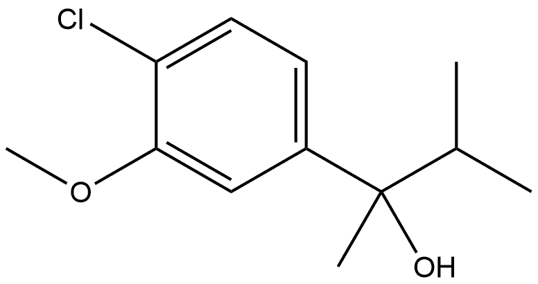 4-Chloro-3-methoxy-α-methyl-α-(1-methylethyl)benzenemethanol Structure