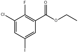 Benzoic acid, 3-chloro-2-fluoro-5-iodo-, ethyl ester Structure