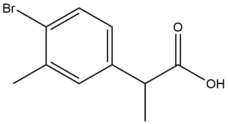 2-(4-bromo-3-methylphenyl)propanoic acid Structure