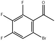 1-(6-Bromo-2,3,4-trifluorophenyl)ethanone 구조식 이미지