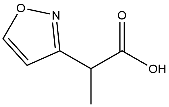 2-(1,2-oxazol-3-yl)propanoic acid Structure