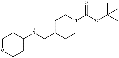 1,1-Dimethylethyl 4-[[(tetrahydro-2H-pyran-4-yl)amino]methyl]-1-piperidinecarboxylate Structure