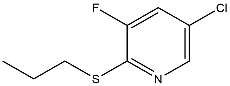 5-Chloro-3-fluoro-2-(propylthio)pyridine Structure