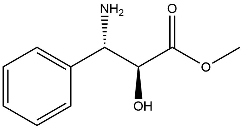 (2S,3S)-methyl 3-amino-2-hydroxy-3-phenylpropanoate 구조식 이미지