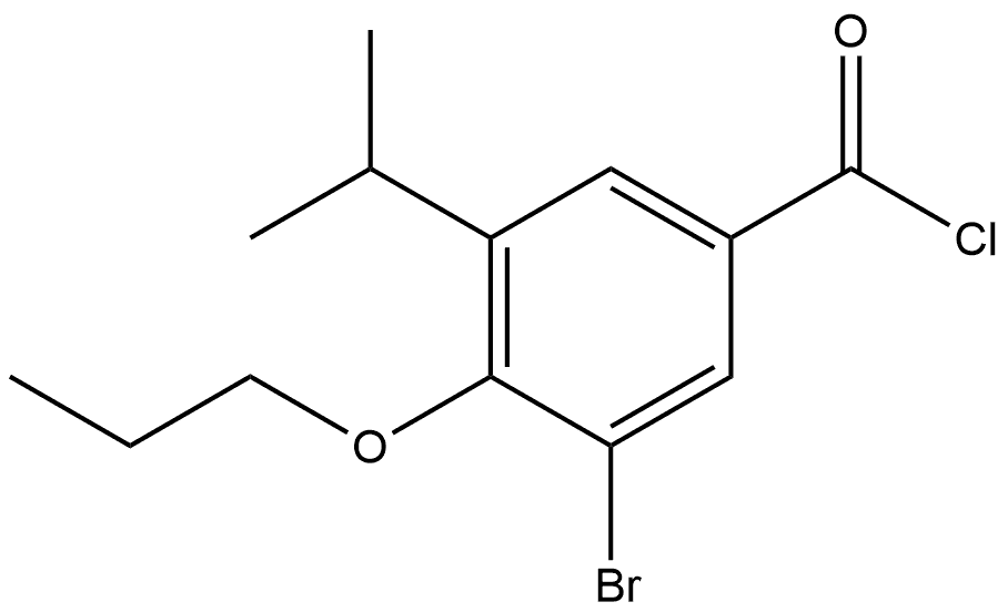 3-Bromo-5-(1-methylethyl)-4-propoxybenzoyl chloride Structure