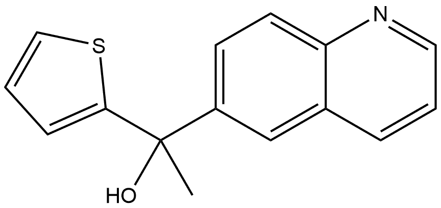 α-Methyl-α-2-thienyl-6-quinolinemethanol Structure