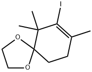 1,4-Dioxaspiro[4.5]dec-7-ene, 7-iodo-6,6,8-trimethyl- Structure