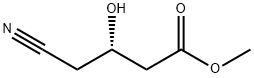 Butanoic acid, 4-cyano-3-hydroxy-, methyl ester, (3S)- 구조식 이미지
