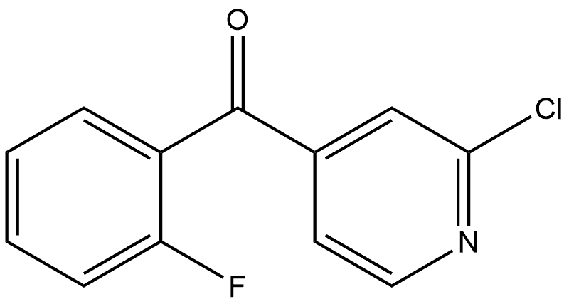 (2-Chloro-4-pyridinyl)(2-fluorophenyl)methanone Structure