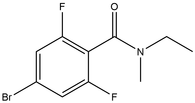 4-Bromo-N-ethyl-2,6-difluoro-N-methylbenzamide Structure