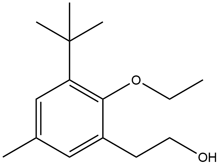 3-(1,1-Dimethylethyl)-2-ethoxy-5-methylbenzeneethanol Structure