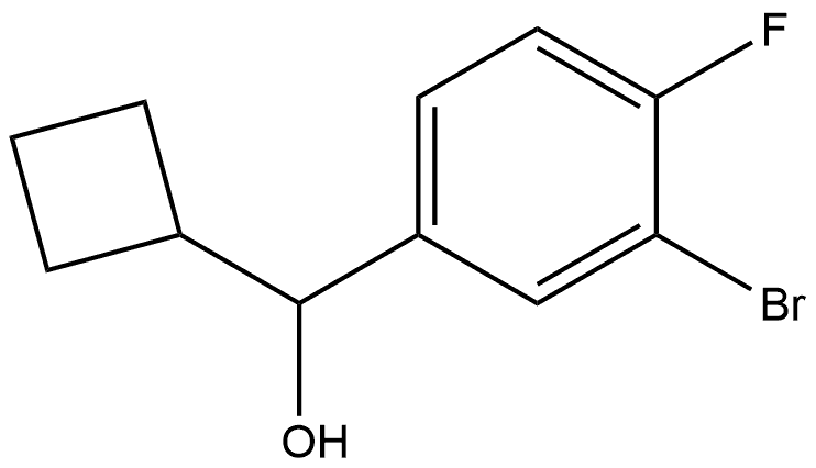 3-Bromo-α-cyclobutyl-4-fluorobenzenemethanol Structure