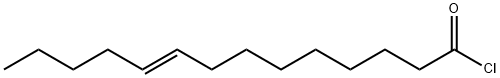 9-Tetradecenoyl chloride, (9E)- Structure