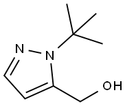 1H-Pyrazole-5-methanol, 1-(1,1-dimethylethyl)- Structure