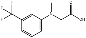 Glycine, N-methyl-N-[3-(trifluoromethyl)phenyl]- Structure