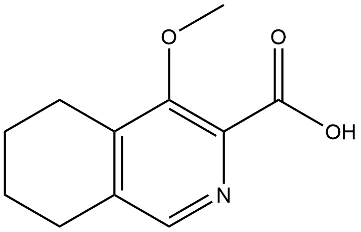 4-methoxy-5,6,7,8-tetrahydroisoquinoline-3-carboxylic acid Structure