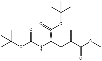 1-(1,1-Dimethylethyl) 5-methyl N-[(1,1-dimethylethoxy)carbonyl]-4-methylene-L-glutamate Structure