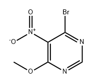 Pyrimidine, 4-bromo-6-methoxy-5-nitro- 구조식 이미지