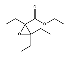 Ethyl 2,3,3-triethyloxirane-2-carboxylate Structure