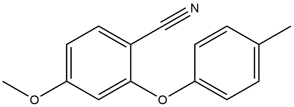 Benzonitrile, 4-methoxy-2-(4-methylphenoxy)- Structure