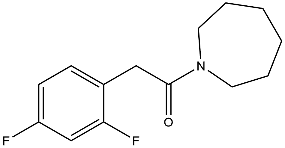 2-(2,4-Difluorophenyl)-1-(hexahydro-1H-azepin-1-yl)ethanone Structure