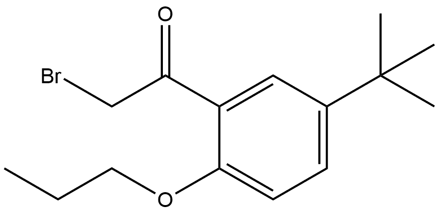 2-Bromo-1-[5-(1,1-dimethylethyl)-2-propoxyphenyl]ethanone Structure